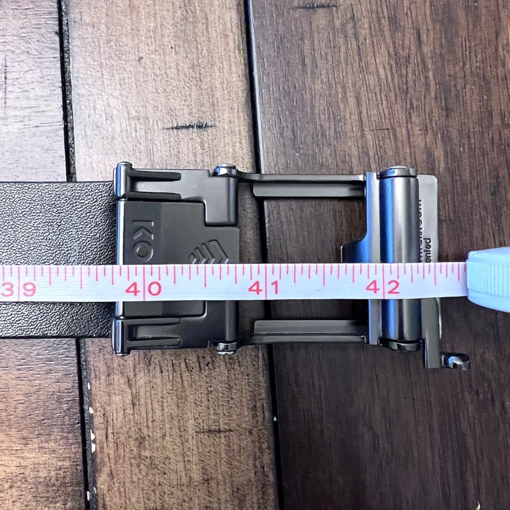 KORE Black Leather Belt